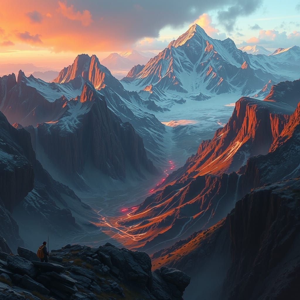 Epic Heroic Landscape Painting