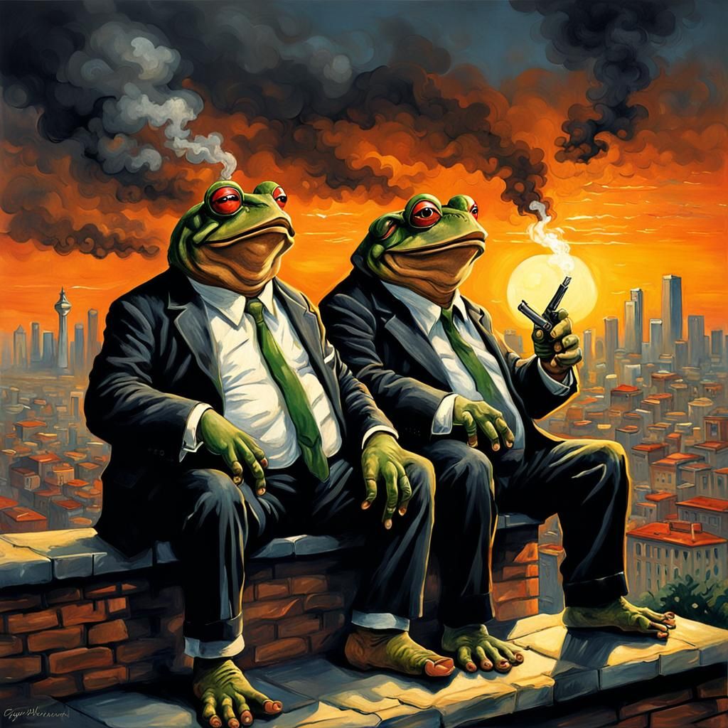Frog and Toad as Sinister Gangsters