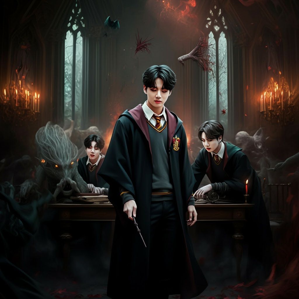 Hogwarts Rivalry: Gryffindor Taehyung Hides From Slytherin J...