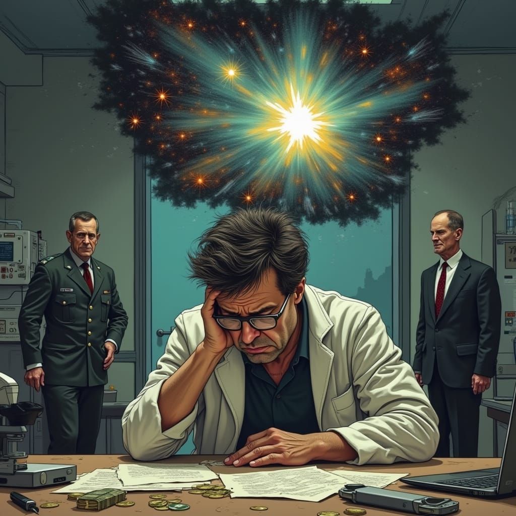 Scientist Trapped by Greedy Ambition