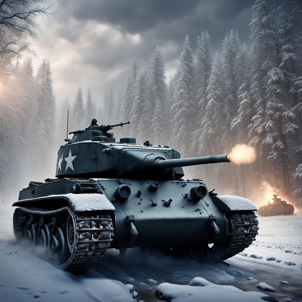Sherman Tanks in the Battle of the Bulge