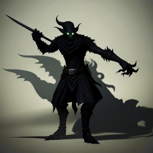 Faceless Shadow Monster from Dungeons and Dragons