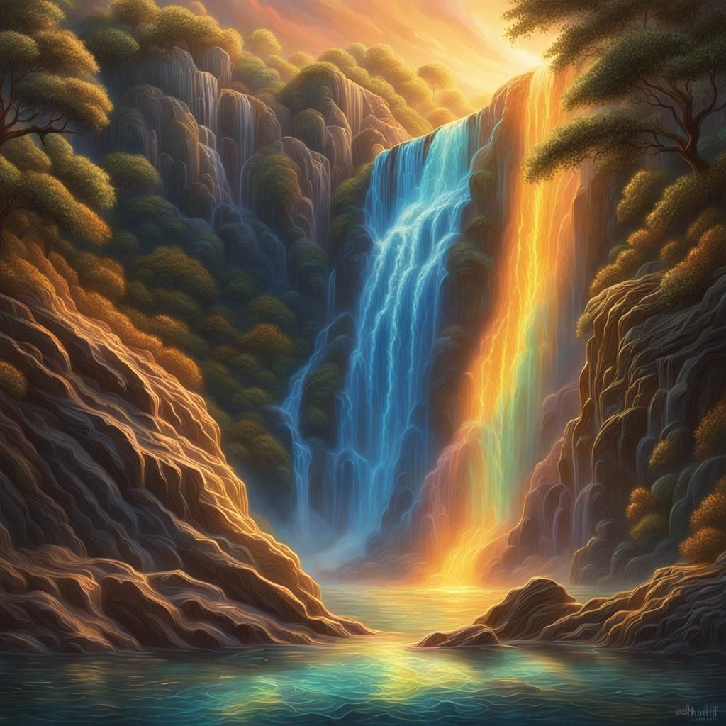 Multiverse waterfall