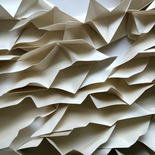 Elegant Origami Swans Papercraft in 8K Resolution