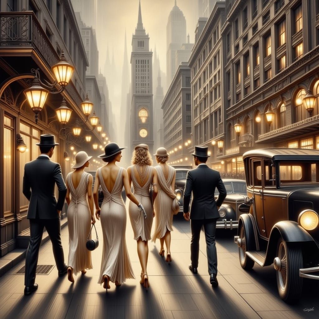 A night out on the town 1920s style