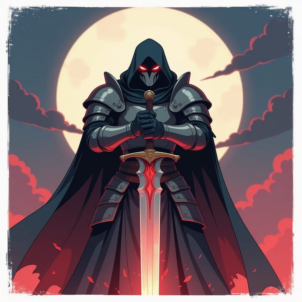 Hell Sword in Anime Style, Cel-Shaded Art