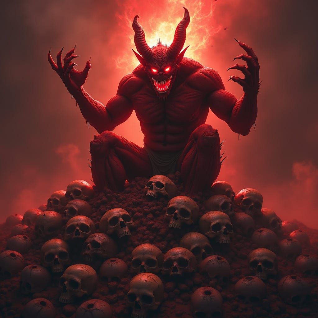 Crimson Lord of the Realm: Dark Fantasy Demon Lord