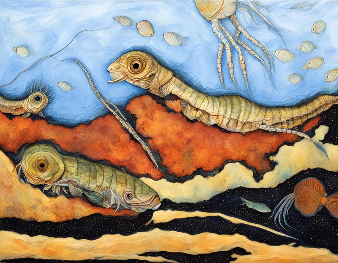 Cambrian Biota Museum Exhibit: Underwater Evolution