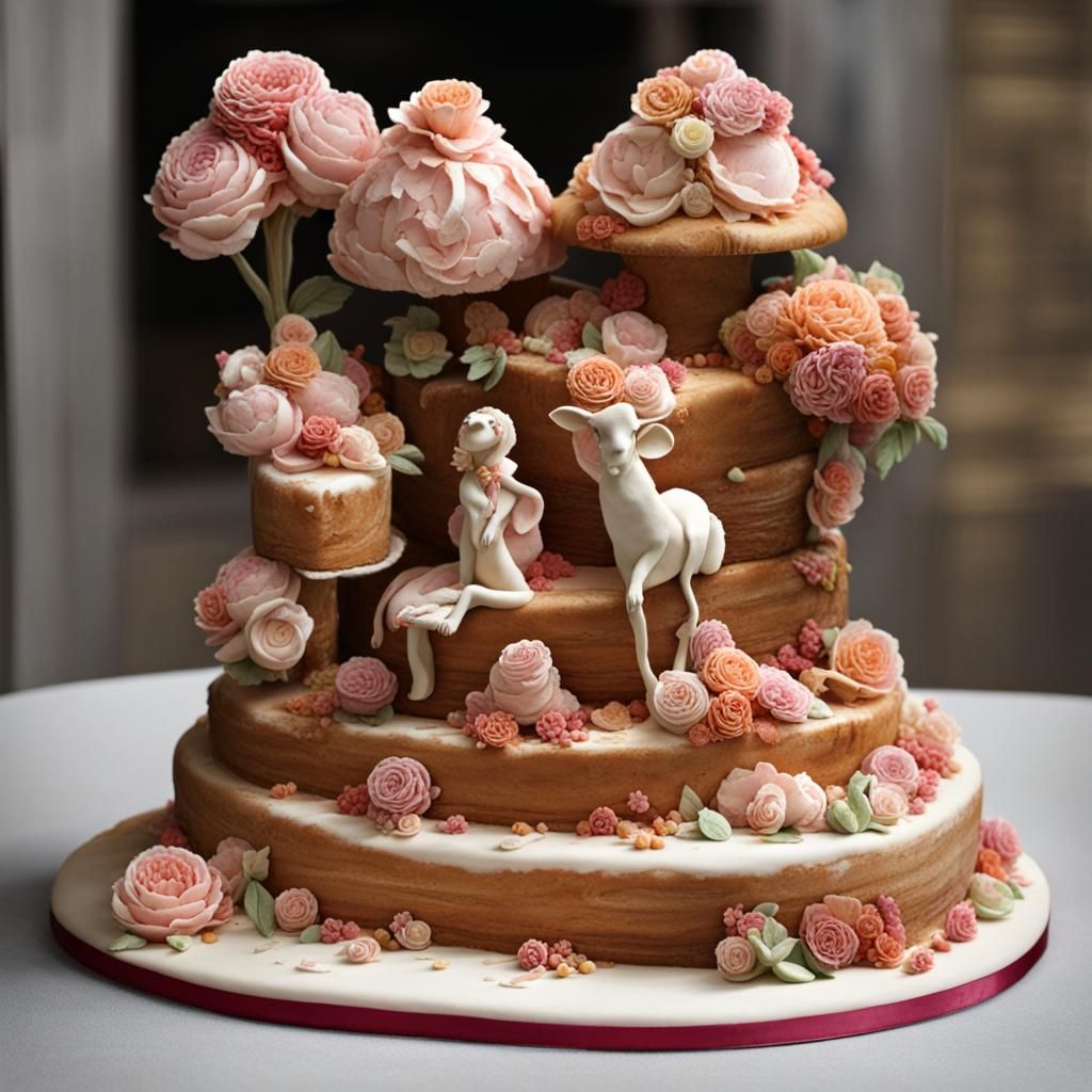 AI Generated Cake Sculpture