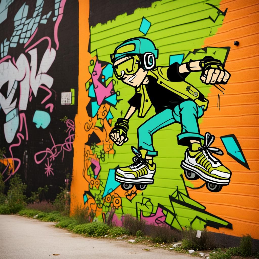 Jet Set Radio Graffiti Rollerblader