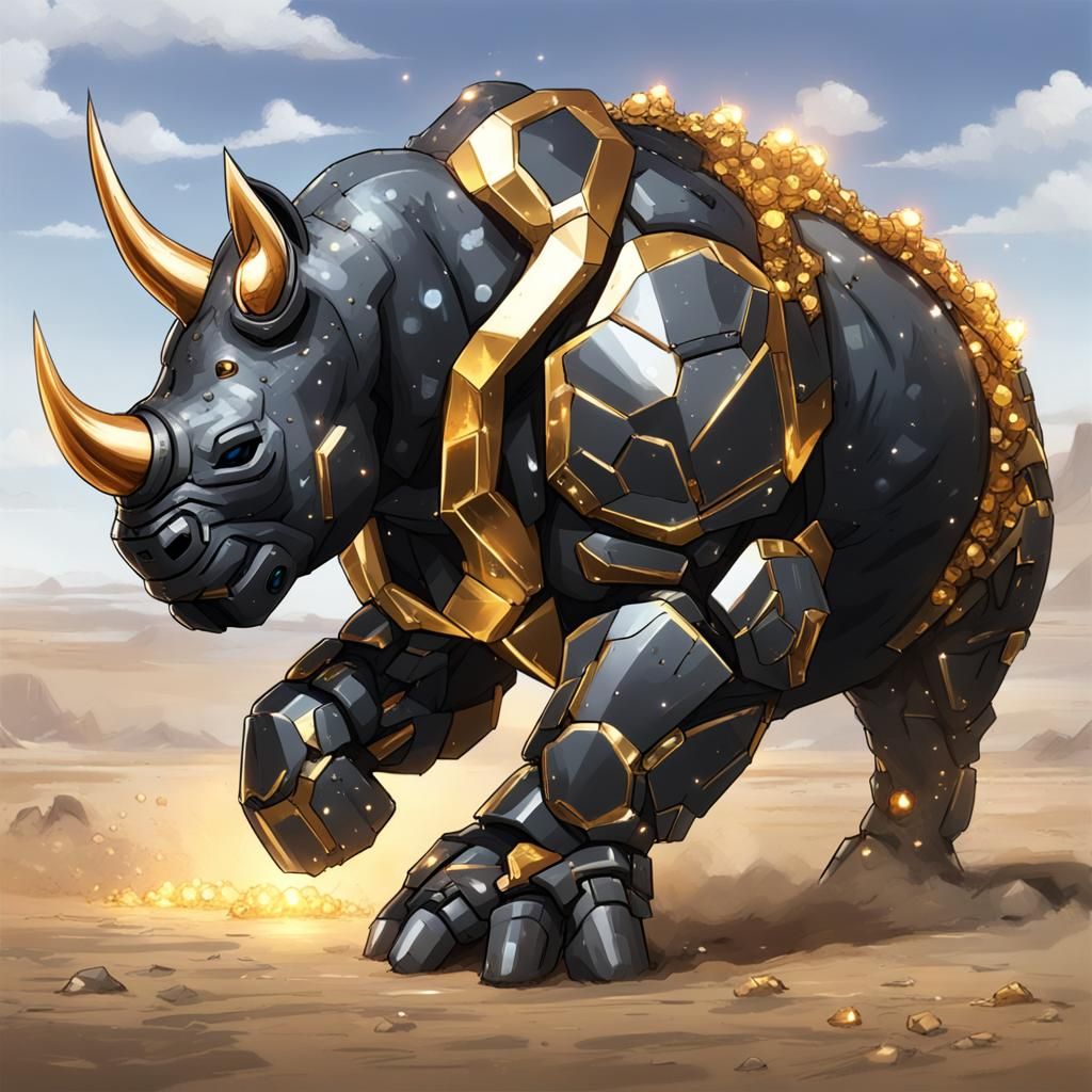 Mecha Rhino vs Crystal Cheetah Battle