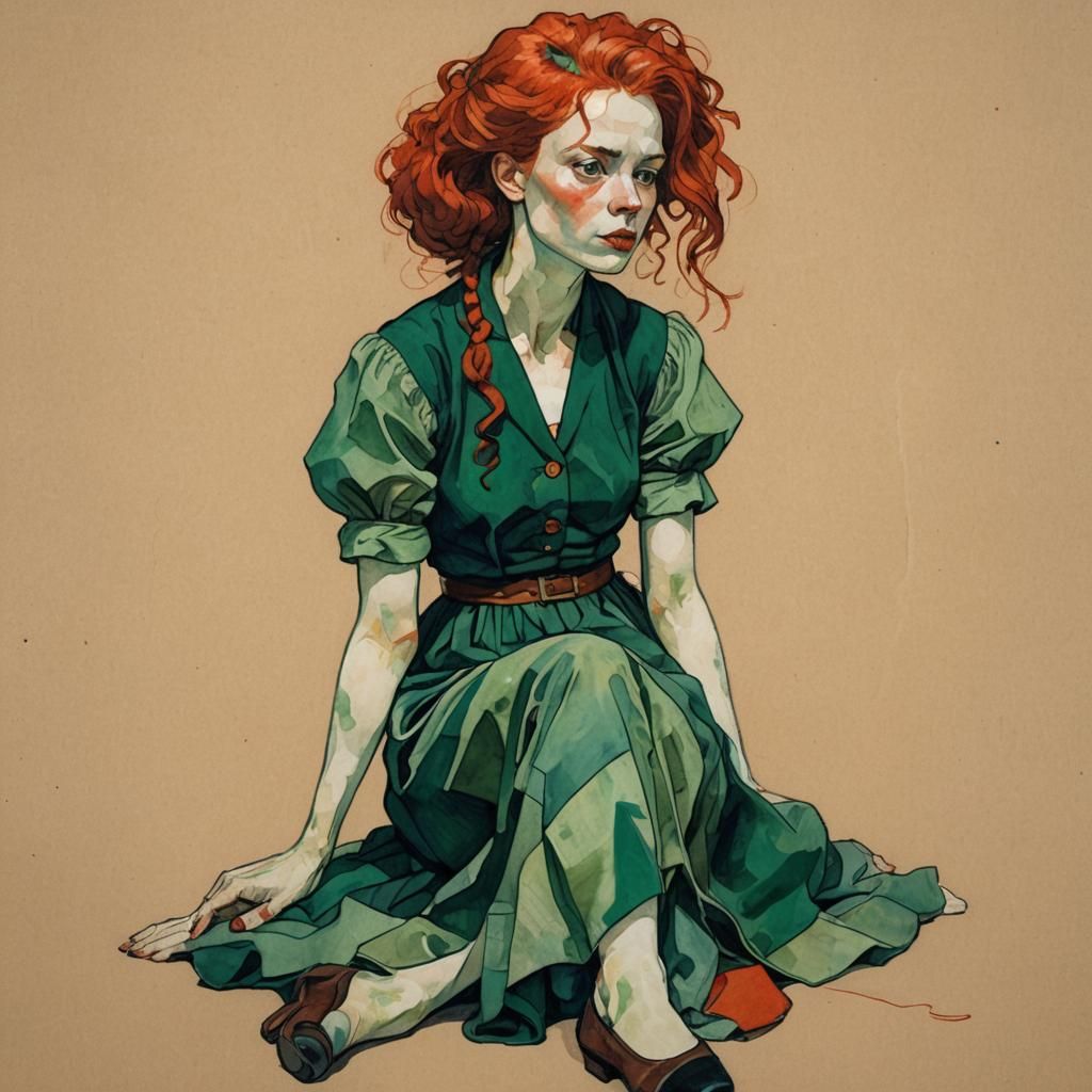 In the style of Egan Schiele