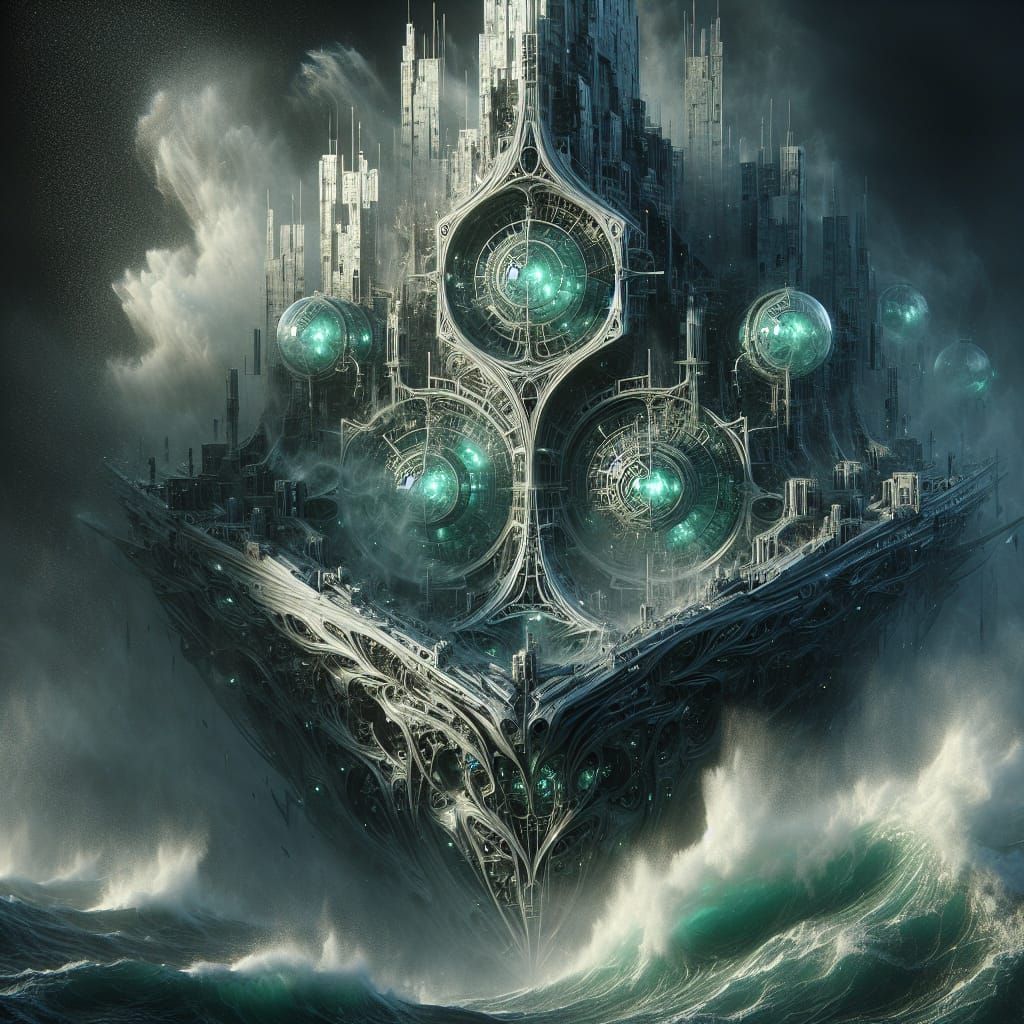 Biomechanical Vessel Rises from Turbulent Depths