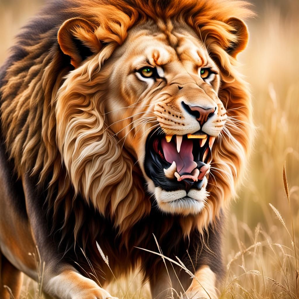 Majestic Lioness: An Embodiment of Feminine Strength