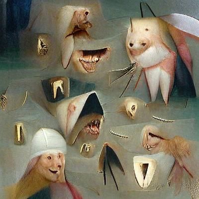 Teeth Abundance in Hieronymus Bosch Style