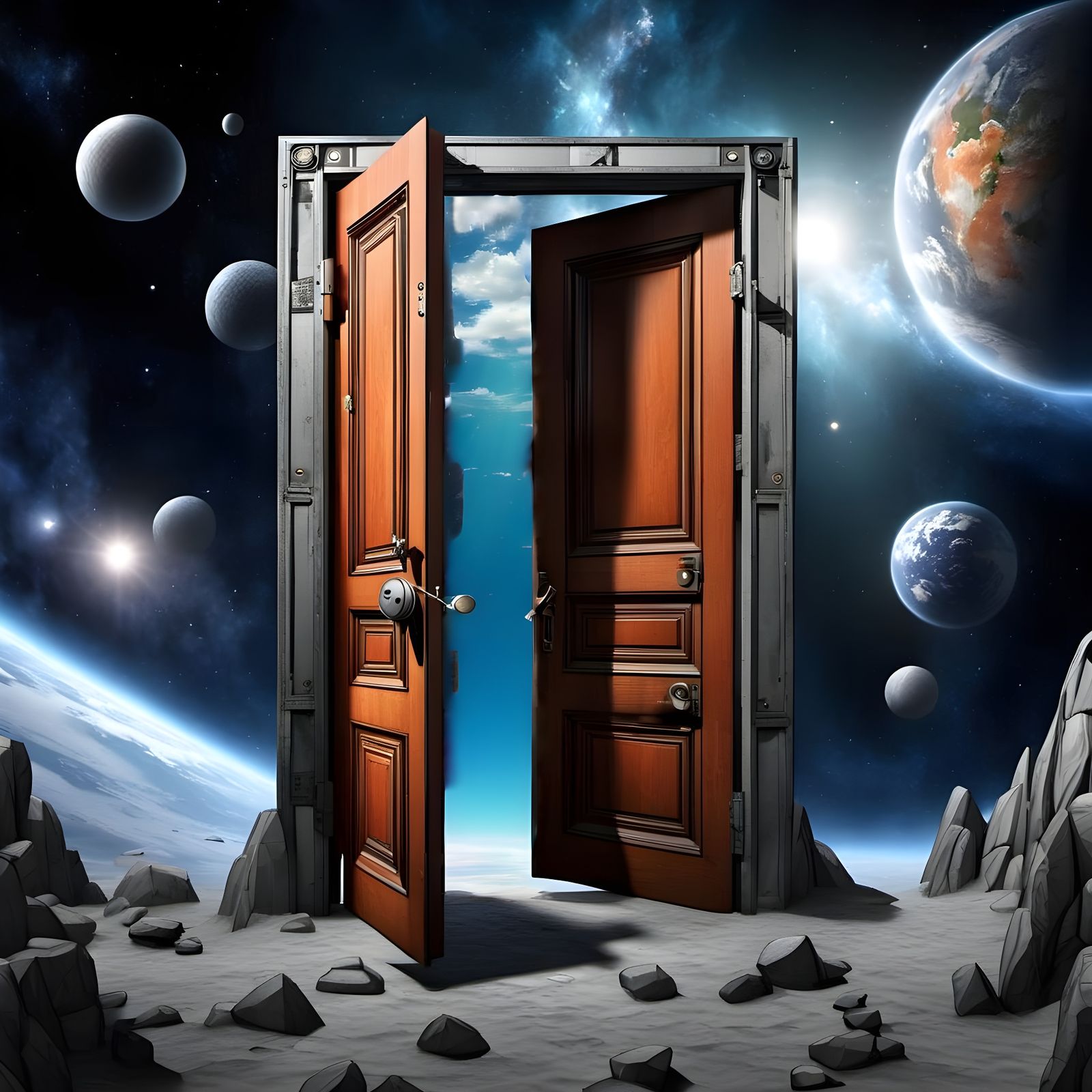 Surreal Doorway to a Fantasy Realm