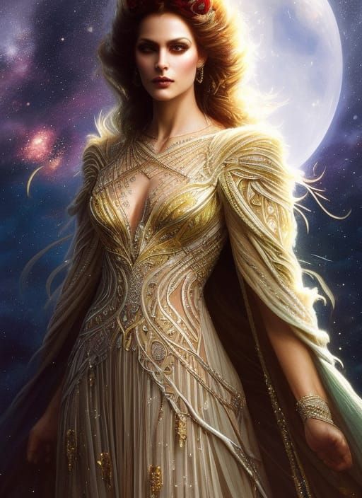 Luminous Paper Mage Portrait in Fantasy Art Style