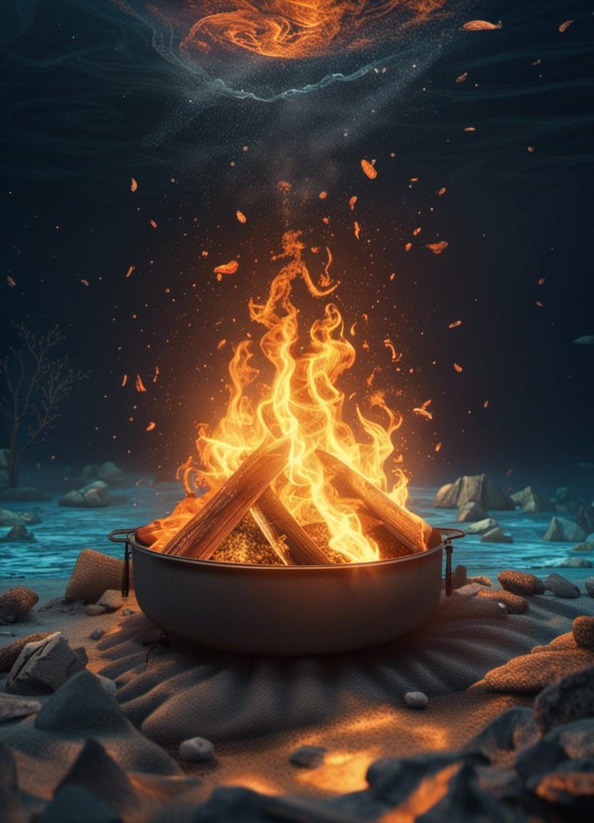 An Underwater Campfire