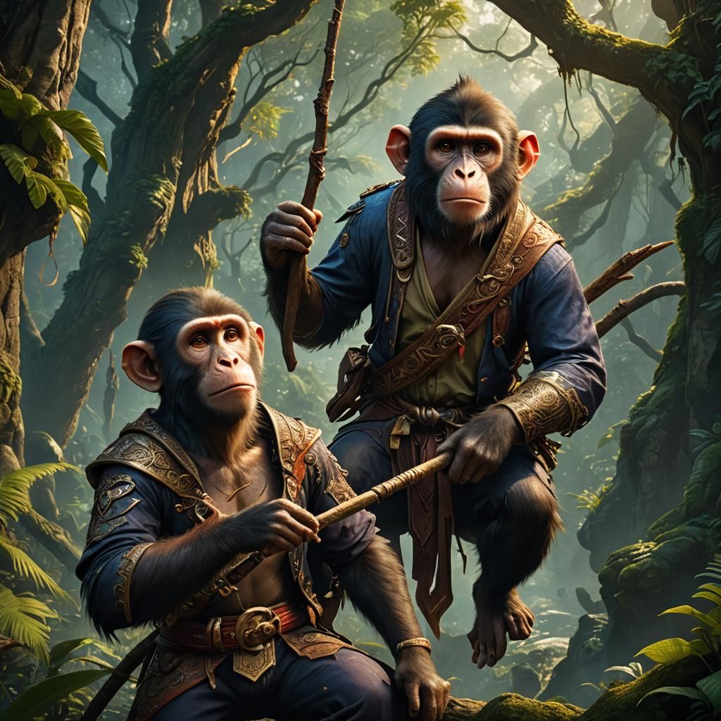 Monkey Mischief: A Poke in the Face