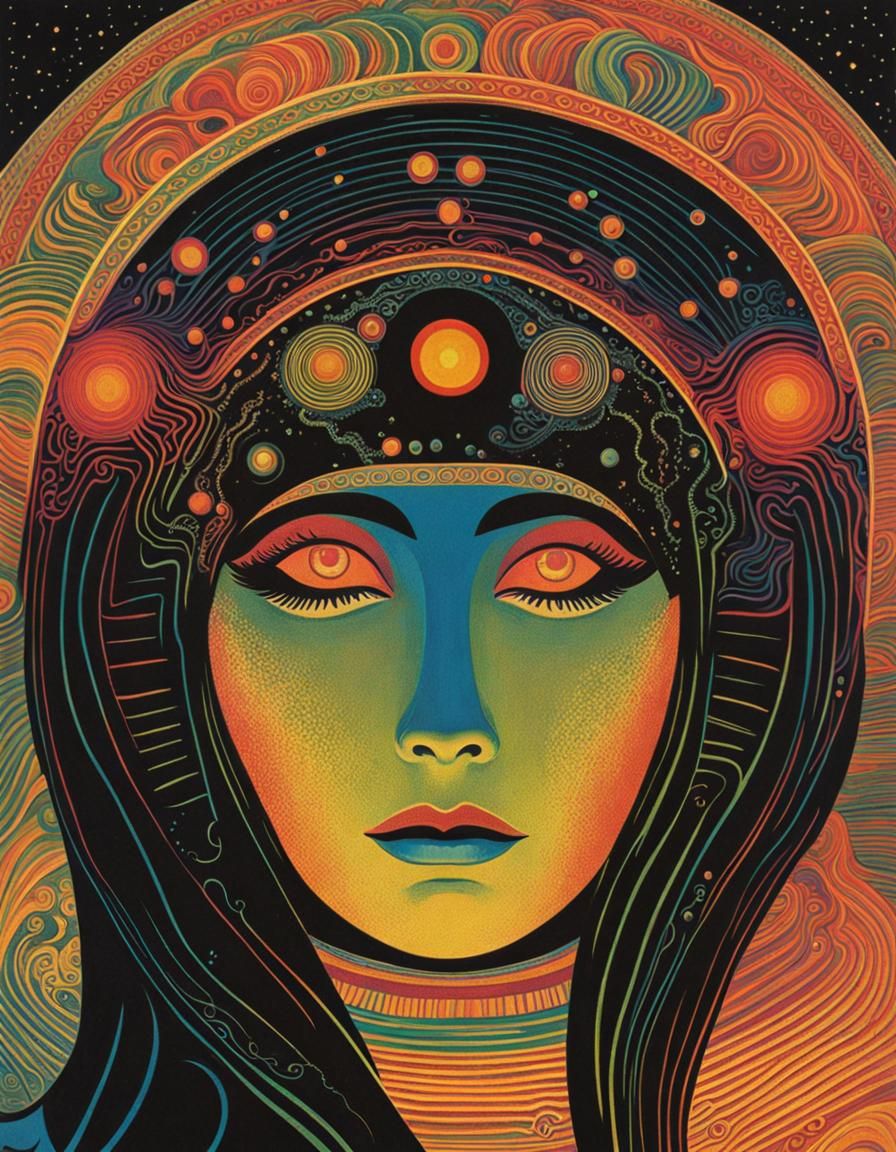 Psychedelic Sci-Fi Book Cover Art