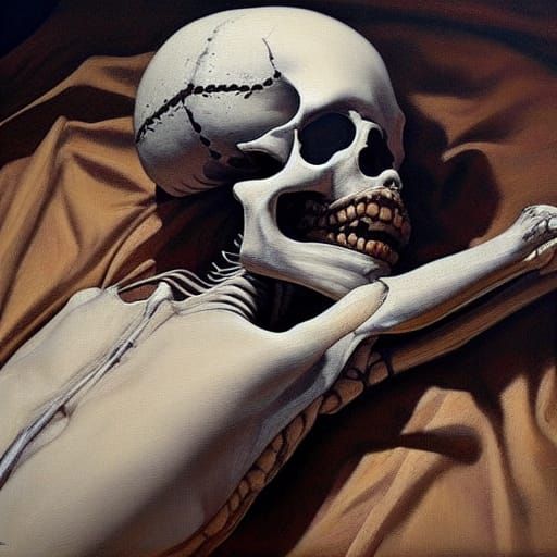 Sleep Paralysis Skeleton