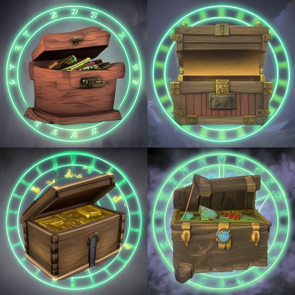 Dark Fantasy Treasure Chest Concept Art