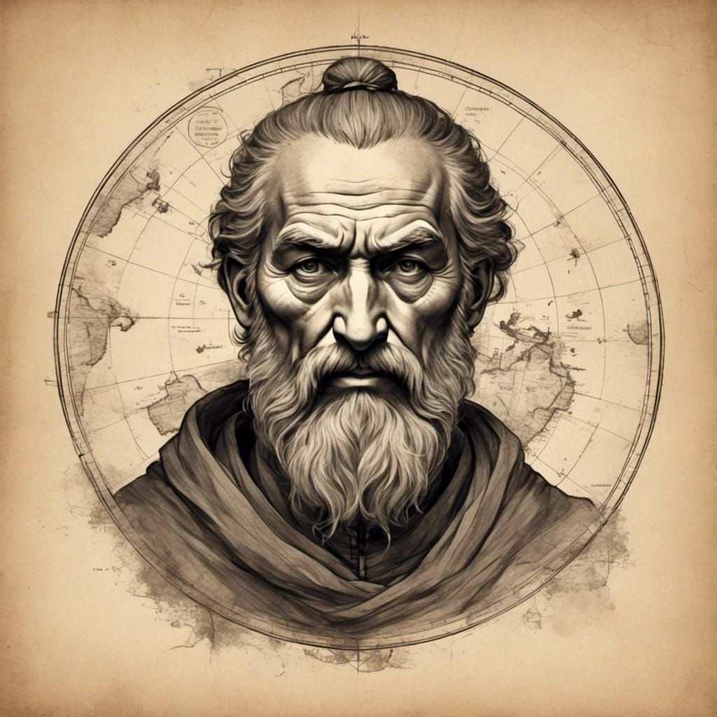 Marco Polo Savant Sketch Portrait