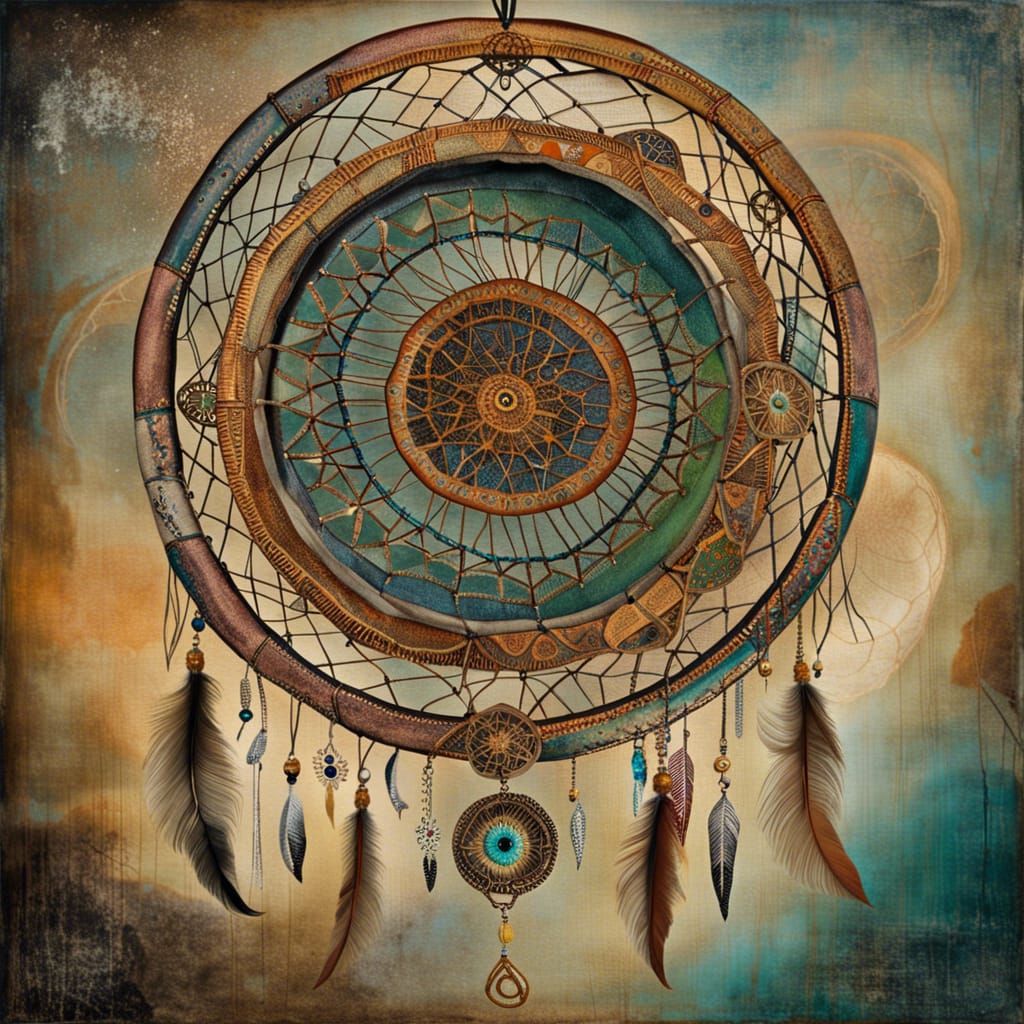 Art Brut Dreamcatcher: Elegant Bohemian Style