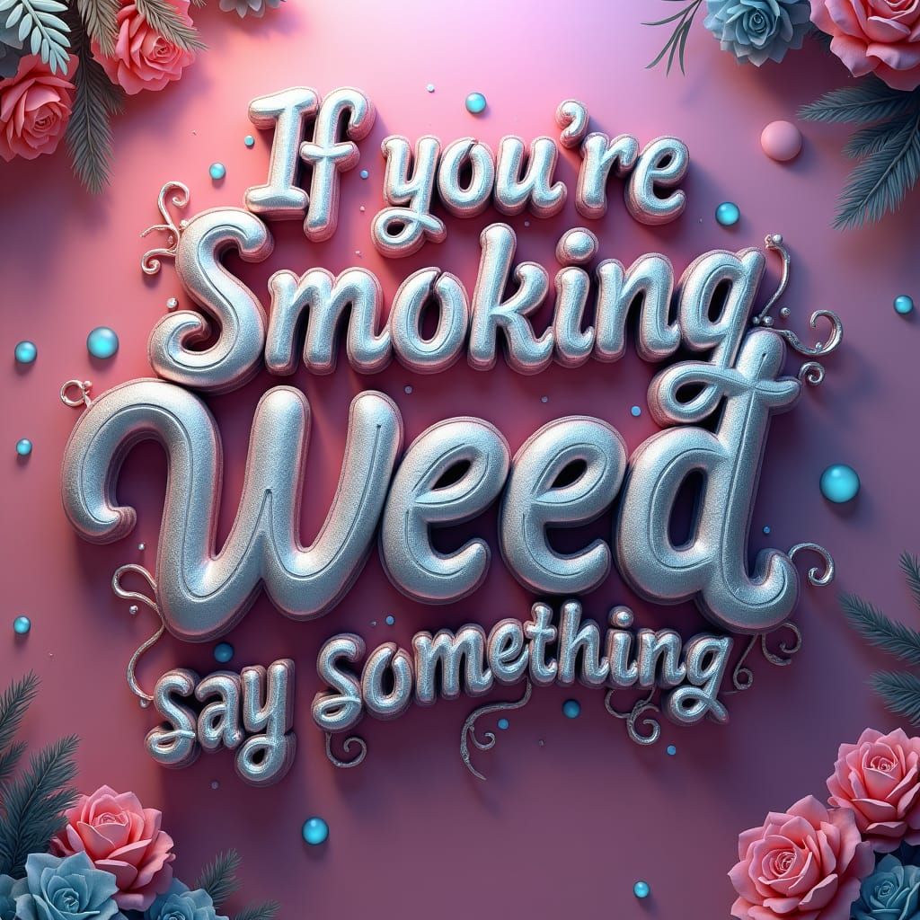 Fantasy Wallpaper: Say High When Smoking Weed