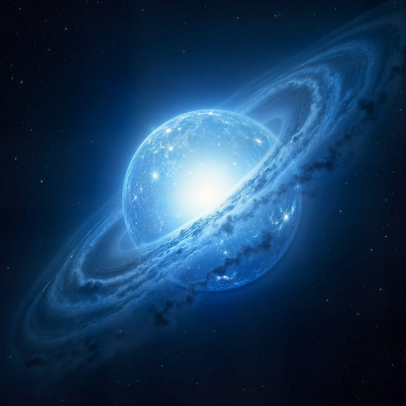 The brightest star in the night sky 'Sirius' as seen through...