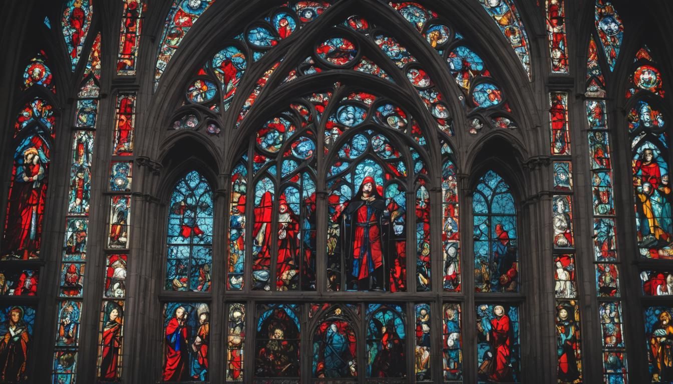 Gothic Vampire Cathedral: Dark Horror in Stained Glass