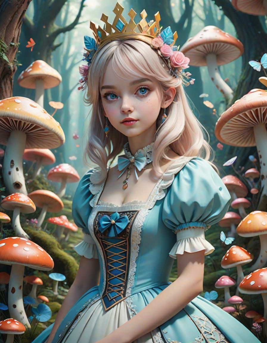 Whimsical Wonderland Portrait in 3D Anime Style