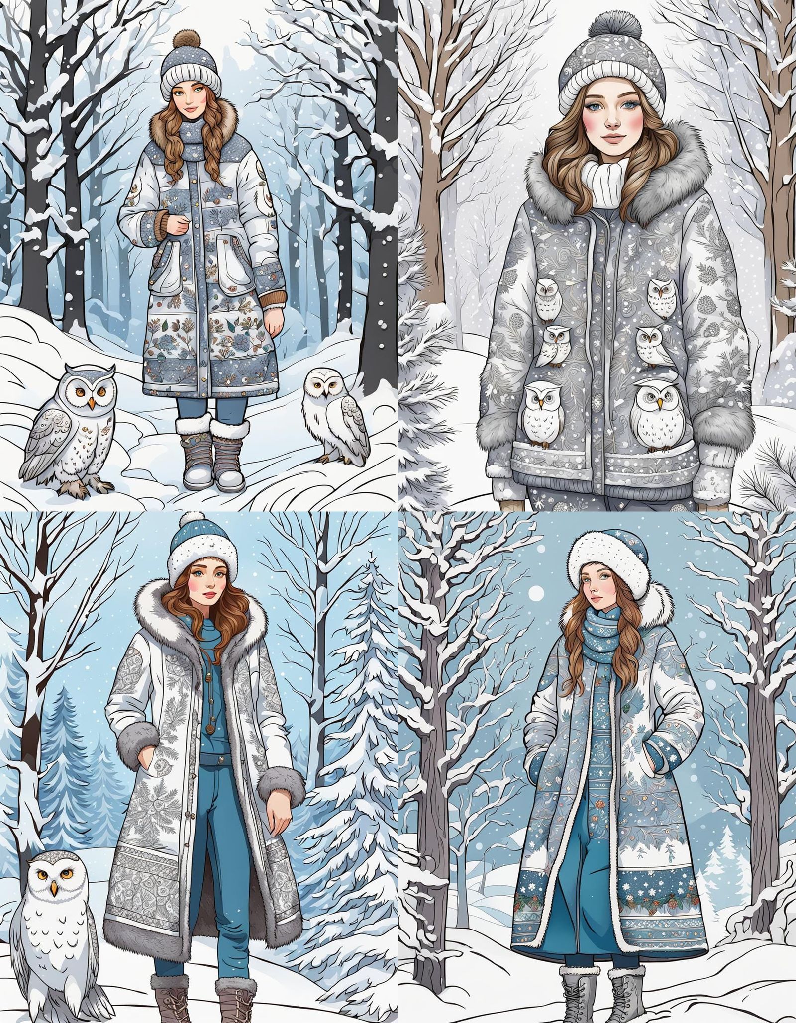 Winter Wonderland Girl in Joyful Moment