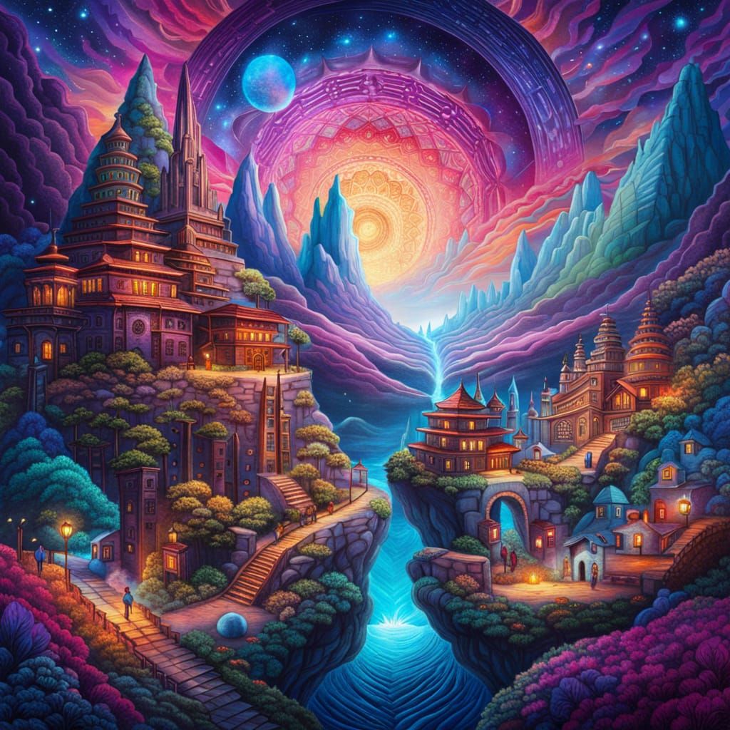 Cosmic underground city