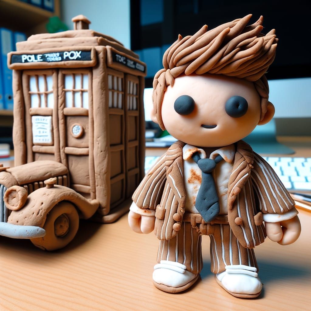 Play Dough Time Traveler Sculpture