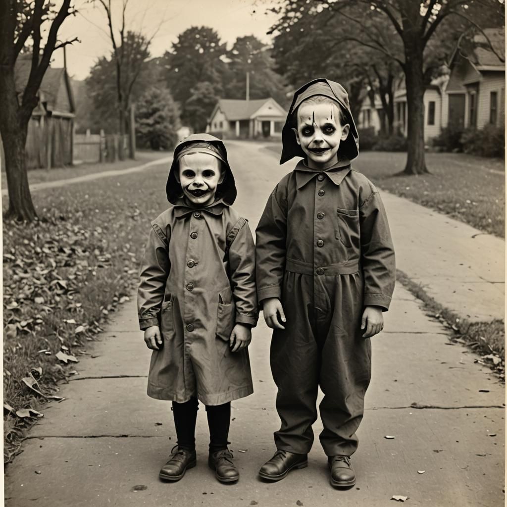Creepy 1940s Kid's Halloween Horror Costume