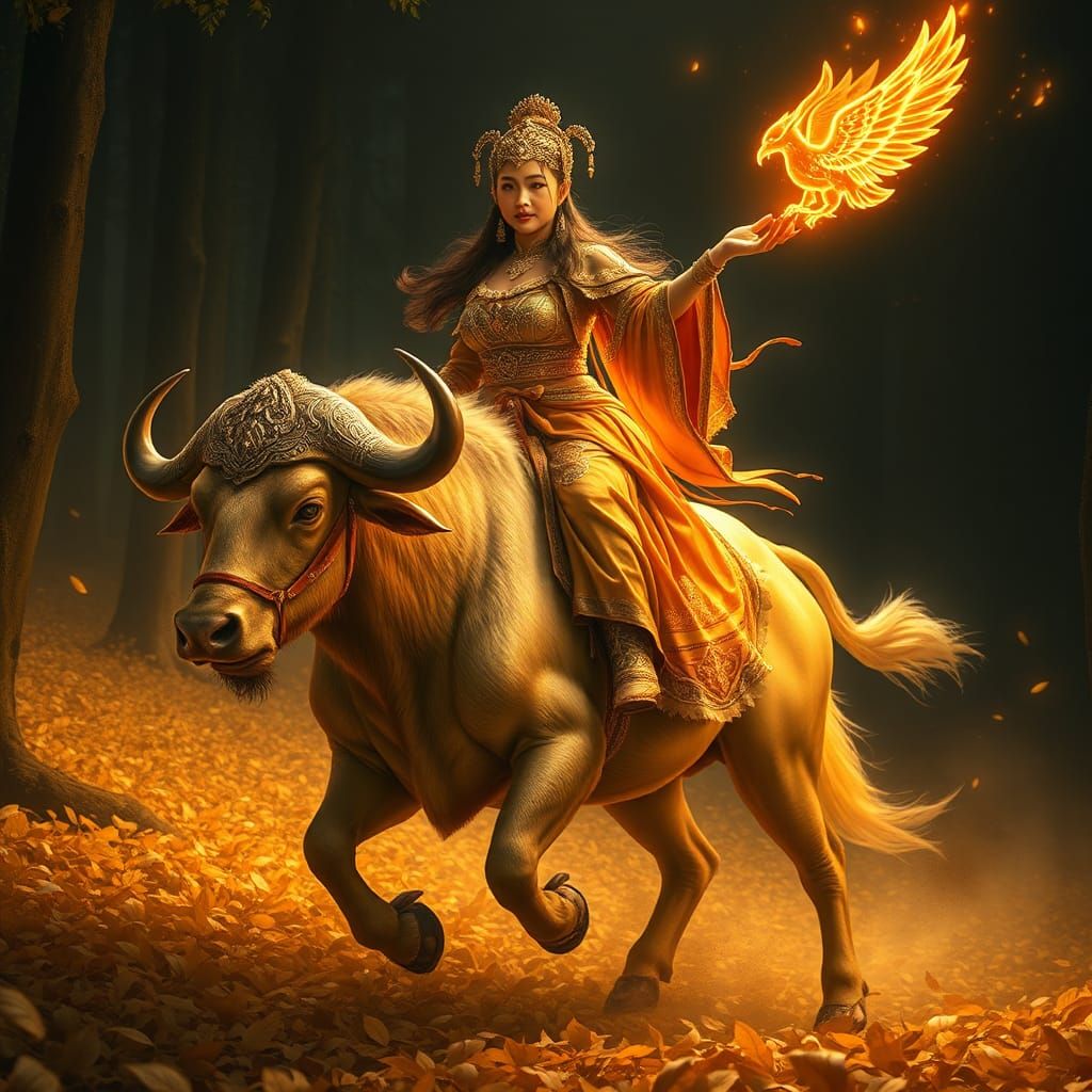 The Golden Asian Priestess of the Order of the Phoenix