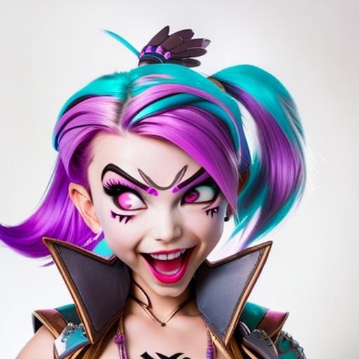 League of Legends Jinx Character Portrait