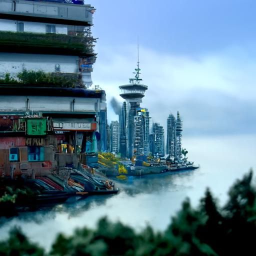 Detailed Matte Painting of Vancouver
