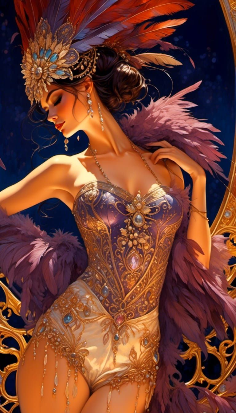 <lora:Mystic Detail Faces:1.0>{VEGAS SHOWGIRL}