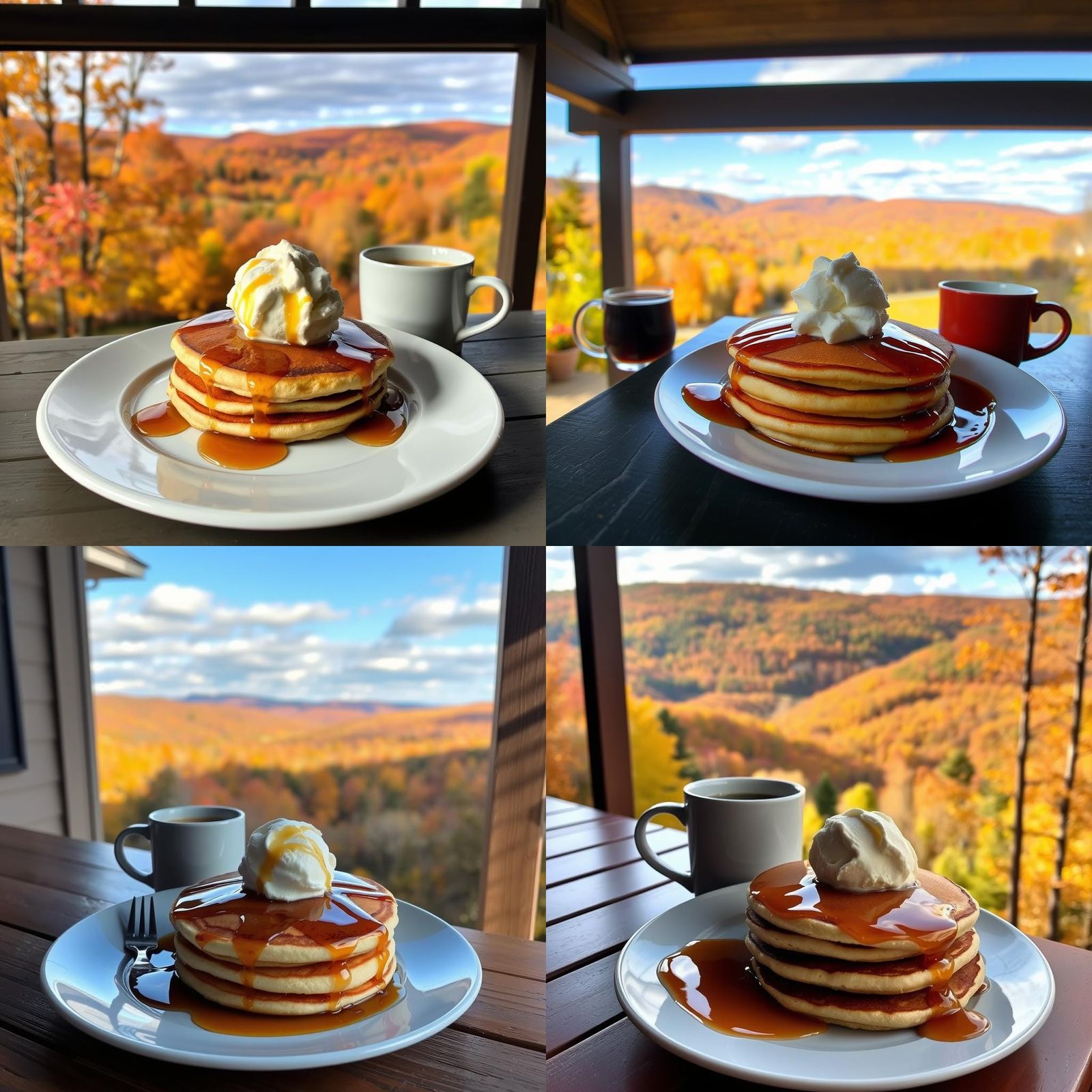 Maple Pancakes Overlooking Autumn Valley