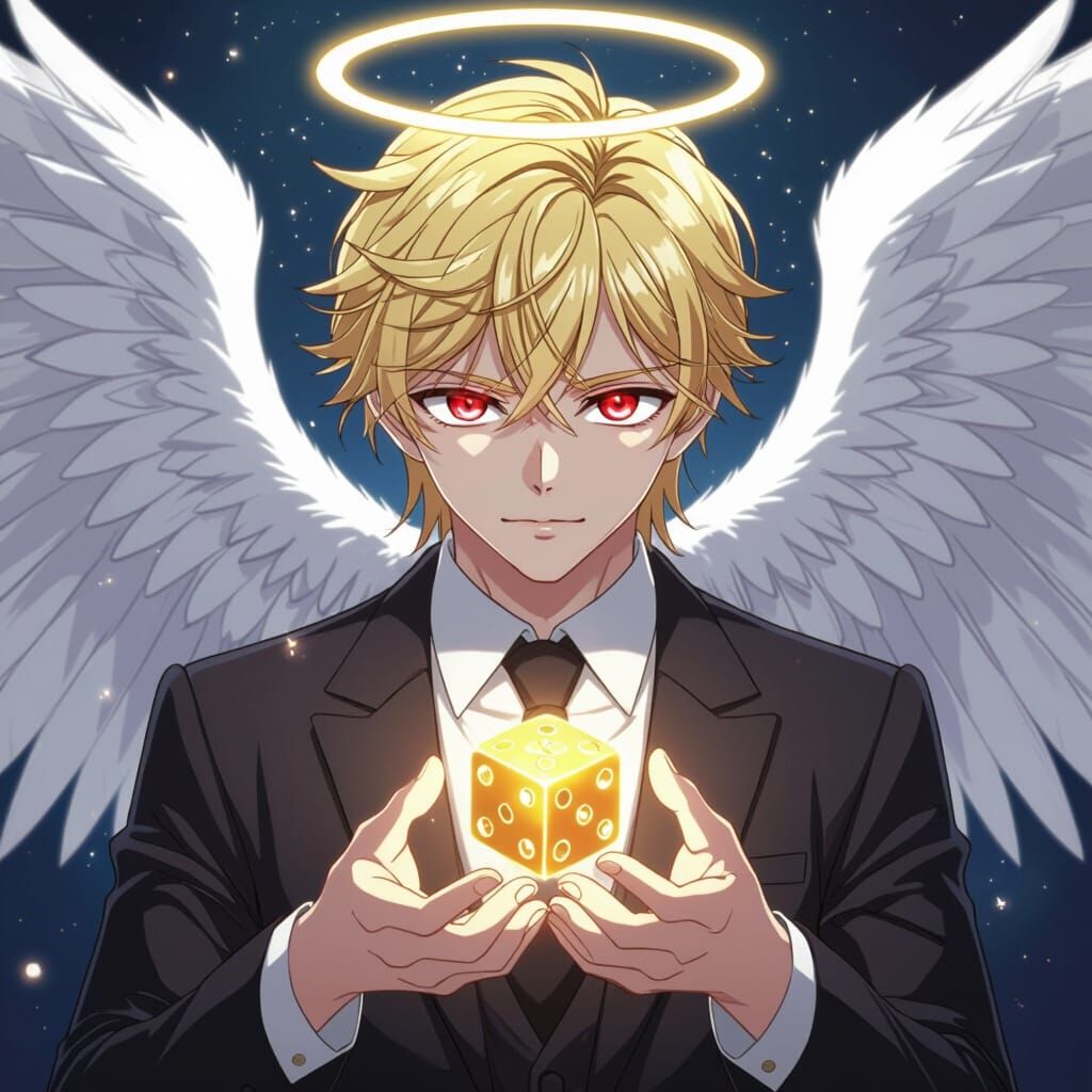 Anime Angel Rolls Dice of Destiny