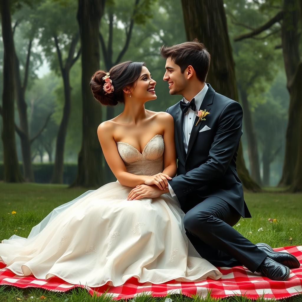 Romantic Picnic in the Rain, Inspired by Spanish Impressioni...