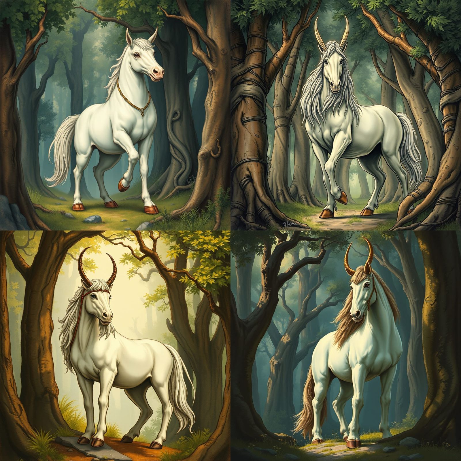 Chiron the Centaur Sage in Sacred Grove