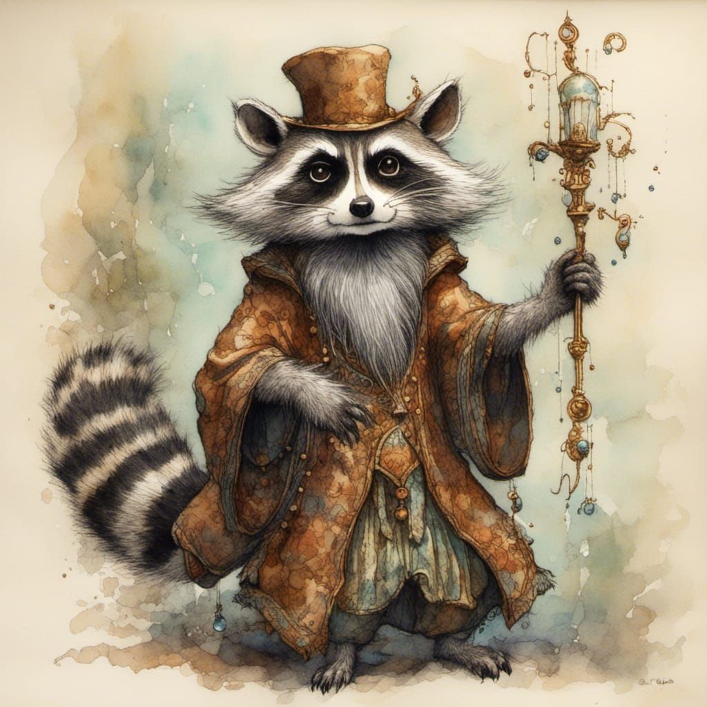 the wise raccoon