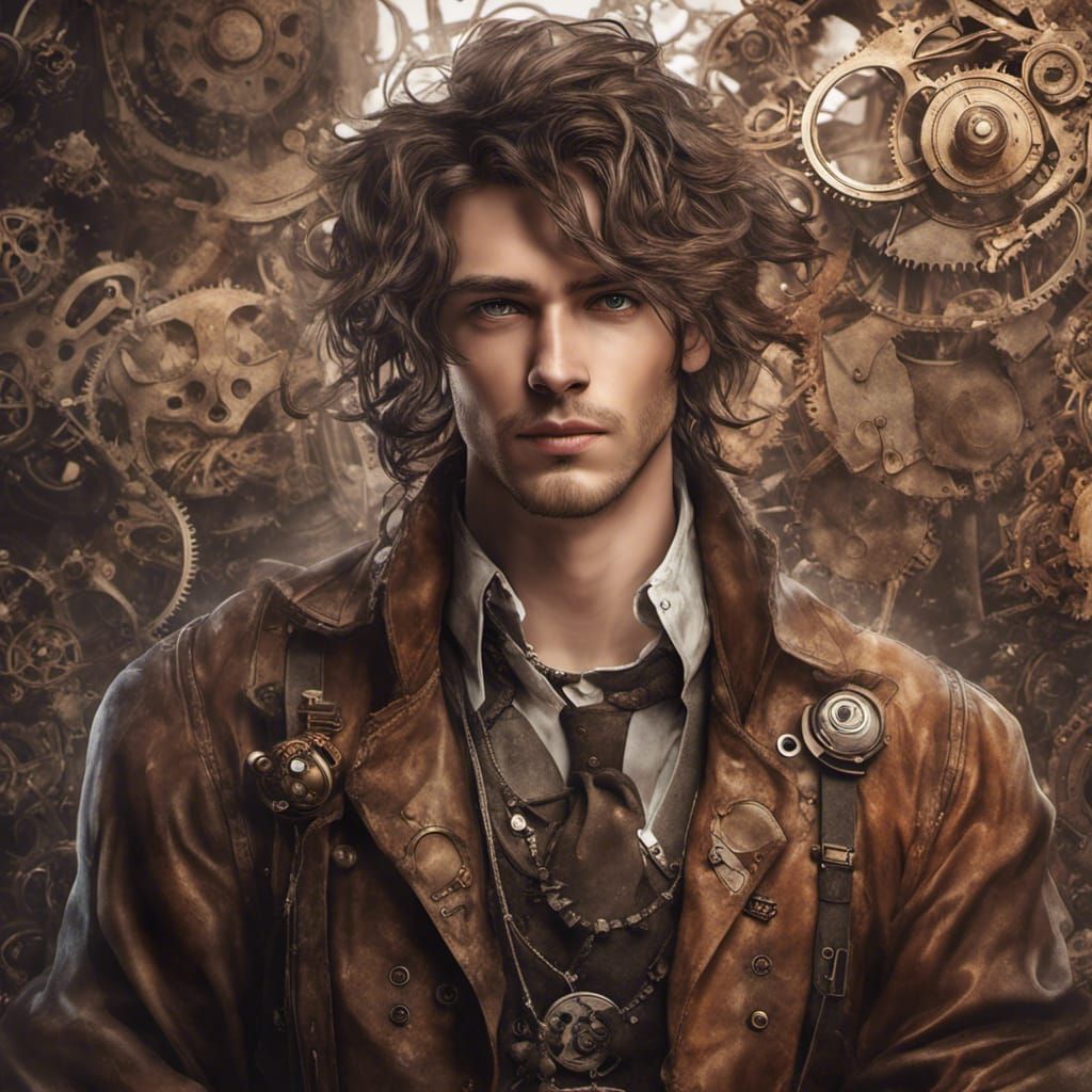 Steampunk Artificer in Dreamlike Digital Illustration