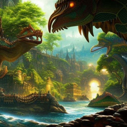 Dinosaurs roamed the city walls