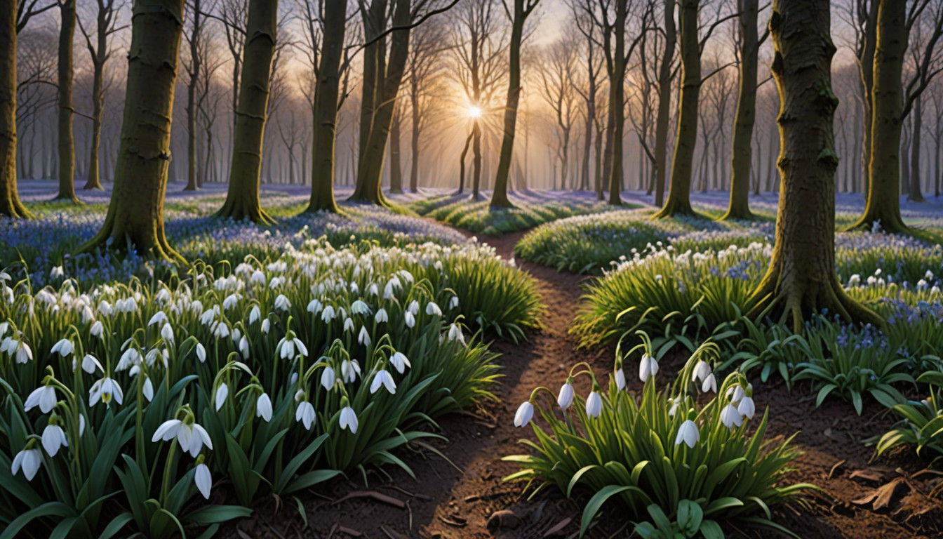 Ethereal Dreamscape with Whispers of Renewal