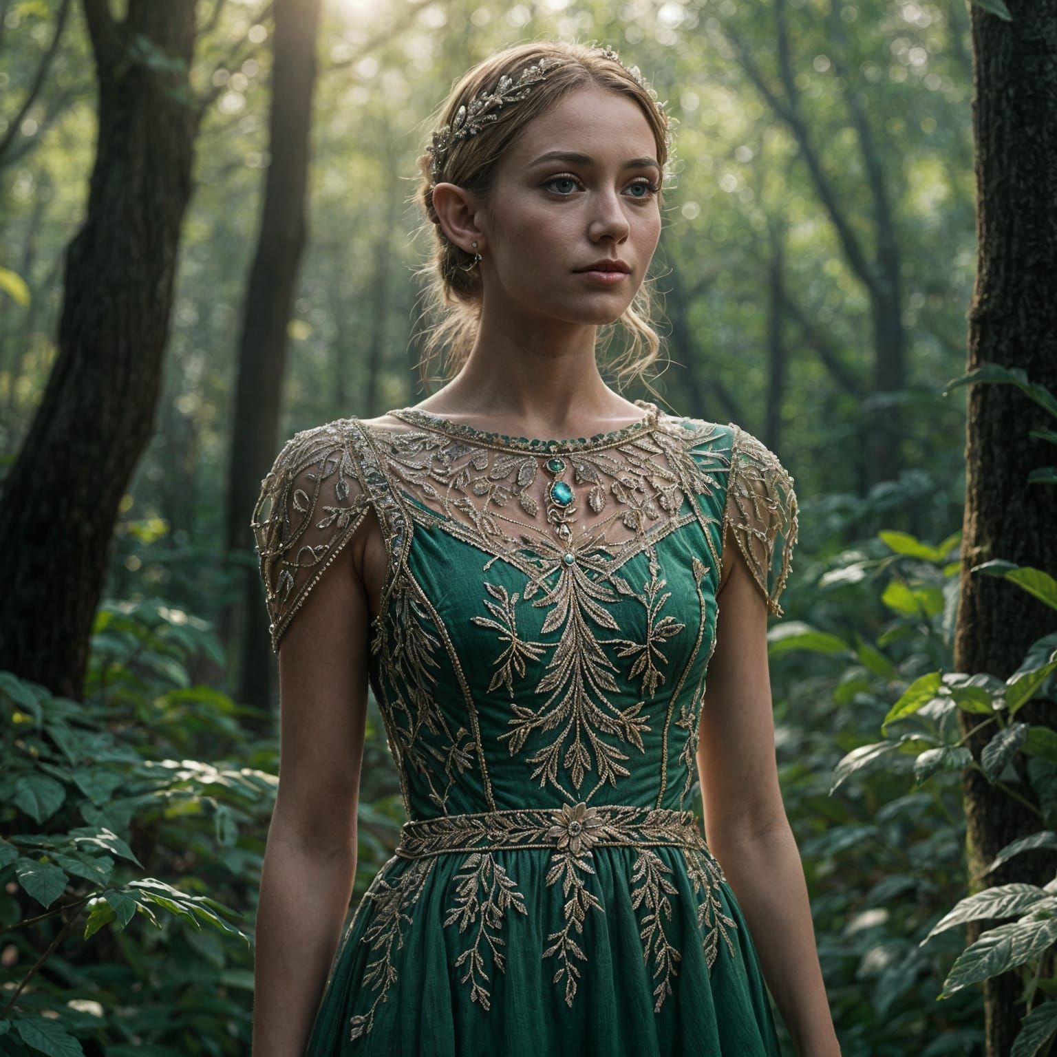 Ethereal Elf Maiden in Stunning Miniature Attire