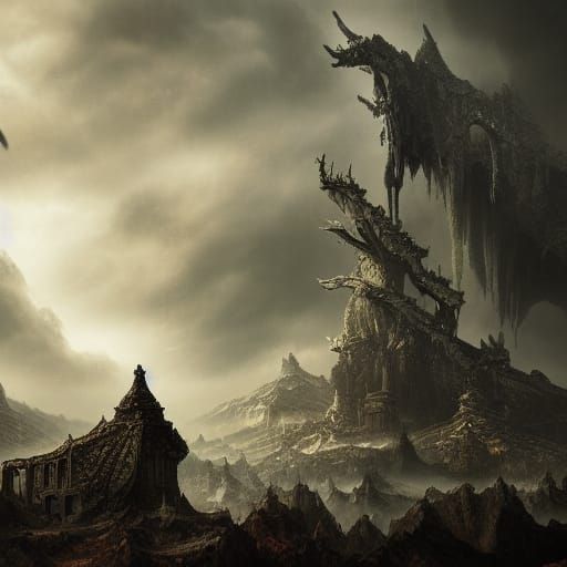 Ethereal Plane of Fear and Anguish: Digital Matte Painting